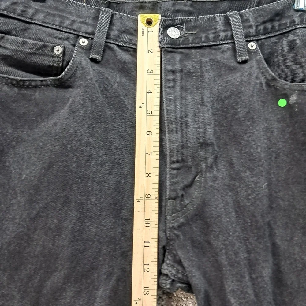 Levis 505 Regular Fit Jeans Mens‎ 38x30 Faded Black Straight Leg Denim Pants